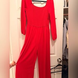 Chic Scarlet Jumpsuit